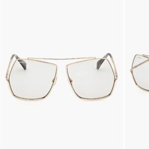 Max Mara 64mm Geometric Sunglasses